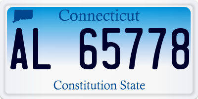 CT license plate AL65778