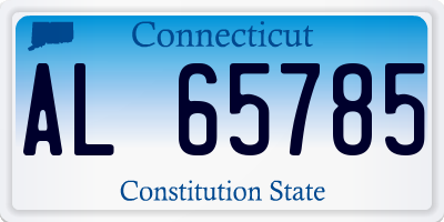 CT license plate AL65785