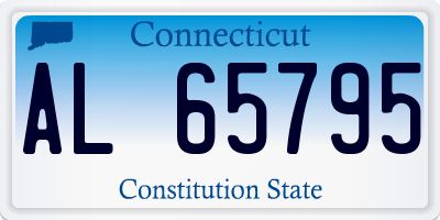 CT license plate AL65795