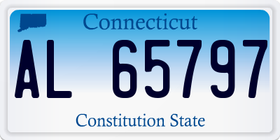 CT license plate AL65797