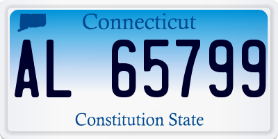 CT license plate AL65799