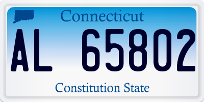 CT license plate AL65802