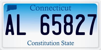 CT license plate AL65827