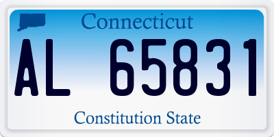 CT license plate AL65831
