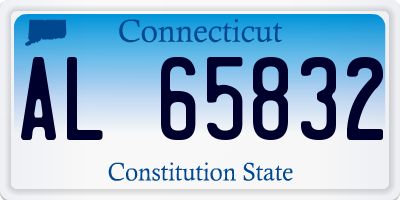 CT license plate AL65832