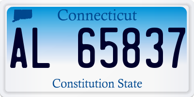 CT license plate AL65837