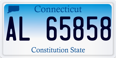 CT license plate AL65858