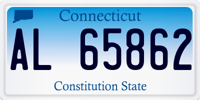 CT license plate AL65862