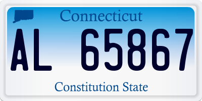 CT license plate AL65867