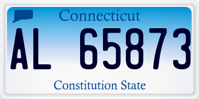 CT license plate AL65873