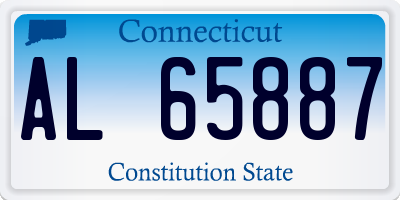 CT license plate AL65887
