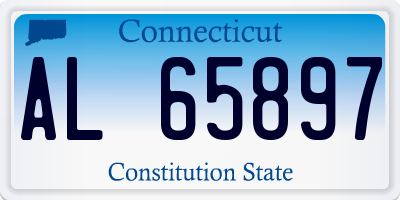 CT license plate AL65897
