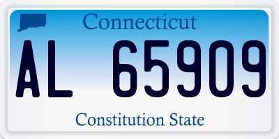 CT license plate AL65909