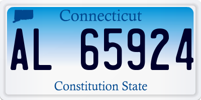 CT license plate AL65924