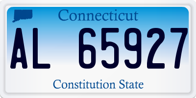 CT license plate AL65927