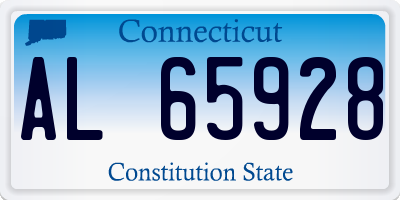 CT license plate AL65928