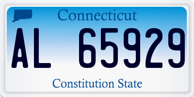 CT license plate AL65929