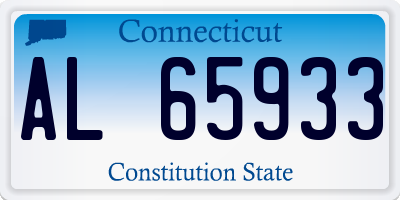 CT license plate AL65933