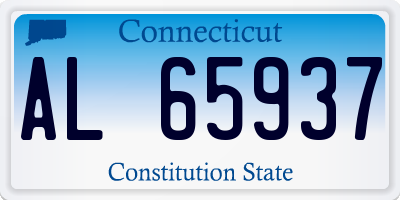 CT license plate AL65937