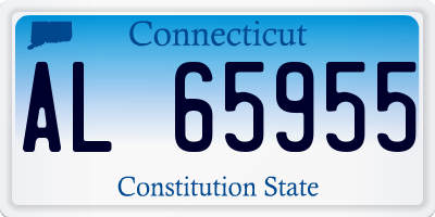 CT license plate AL65955