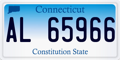 CT license plate AL65966