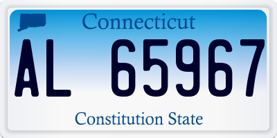 CT license plate AL65967