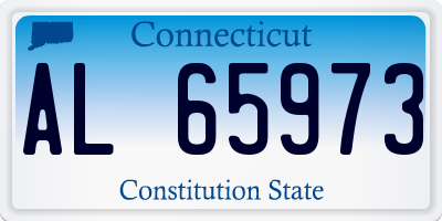 CT license plate AL65973