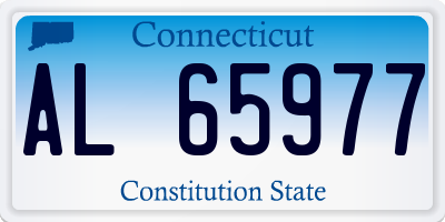 CT license plate AL65977