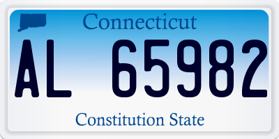 CT license plate AL65982