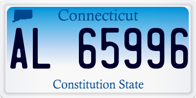 CT license plate AL65996