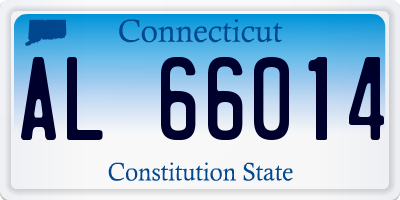 CT license plate AL66014