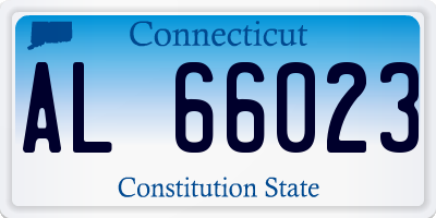 CT license plate AL66023