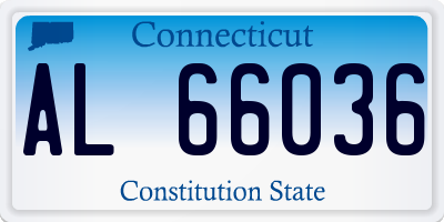 CT license plate AL66036