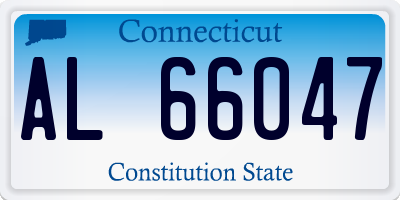 CT license plate AL66047