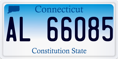 CT license plate AL66085