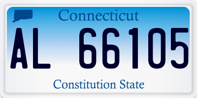 CT license plate AL66105