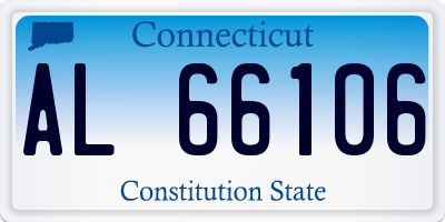 CT license plate AL66106