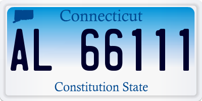 CT license plate AL66111