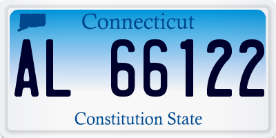 CT license plate AL66122