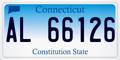 CT license plate AL66126