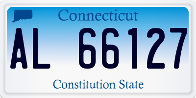CT license plate AL66127