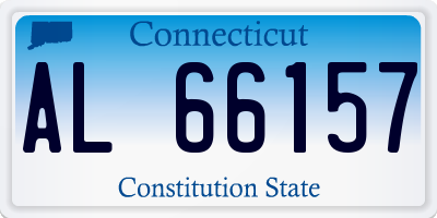 CT license plate AL66157