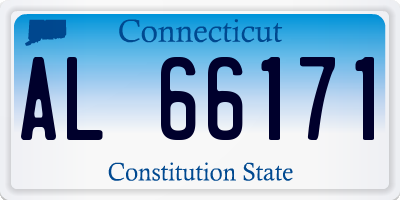 CT license plate AL66171