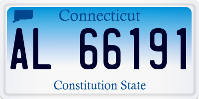CT license plate AL66191