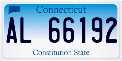 CT license plate AL66192