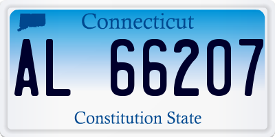 CT license plate AL66207