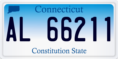 CT license plate AL66211