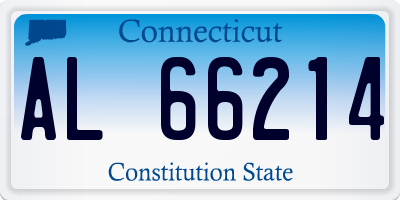 CT license plate AL66214