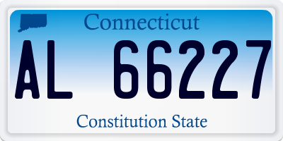 CT license plate AL66227