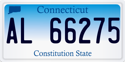 CT license plate AL66275